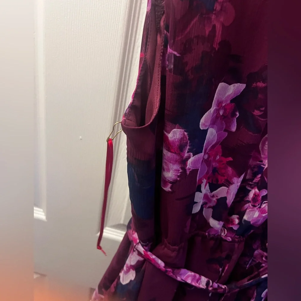 Jennifer Lopez dress size large new w/o tags floral - Picture 3 of 9